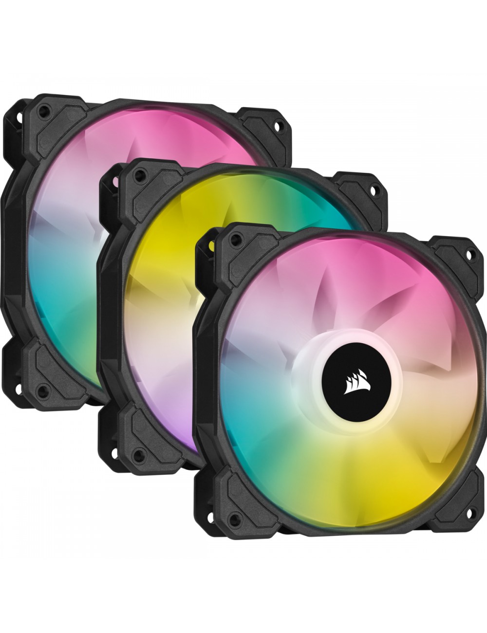 RGB Corsair Kit PC- SP120 Fan ELITE (CO-9050109-WW) Triple Gehäuselüfter